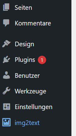 WordPress Menü Integration